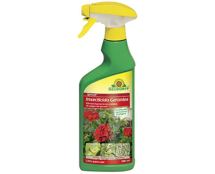 Insecticida con efecto de choque contra las plagas del geranio 